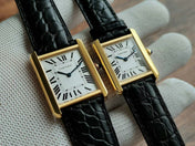 TANK LOUIS QUARTZ GOLD CASE
