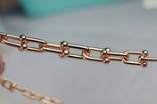 HARDWEAR LINK PINK GOLD NECKLACE