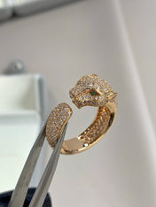 PANTHERE PINK GOLD DIAMOND RING
