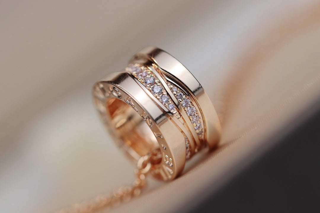 ZERO 1 PINK GOLD DIAMOND NECKLACE