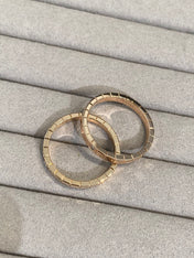 ICE CUBE PINK GOLD RING