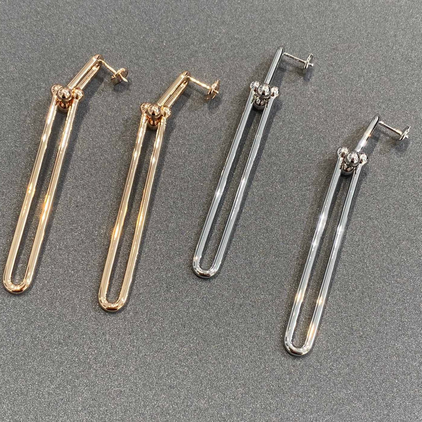 HARDWEAR DOUBLE LONG LINK EARRINGS
