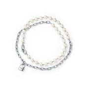 HARDWEAR PEARL WRAP NECKLACE