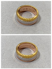 QUATRE WHITE EDITION PINK GOLD RING
