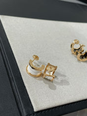 ZERO 1 PINK GOLD CERAMIC EARRINGS