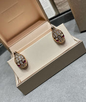 SERPENT DIAMOND STUD EARRINGS