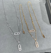 MOVE 2 ROW DIAMOND NECKLACE