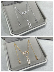 MOVE 2 ROW DIAMOND NECKLACE