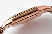 PANTHERE 27MM PINK GOLD CASE DIAMOND BEZEL WHITE DIAL