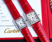 TANK MUST SMALL STEEL LEATHER STRAP WHITE DIAL