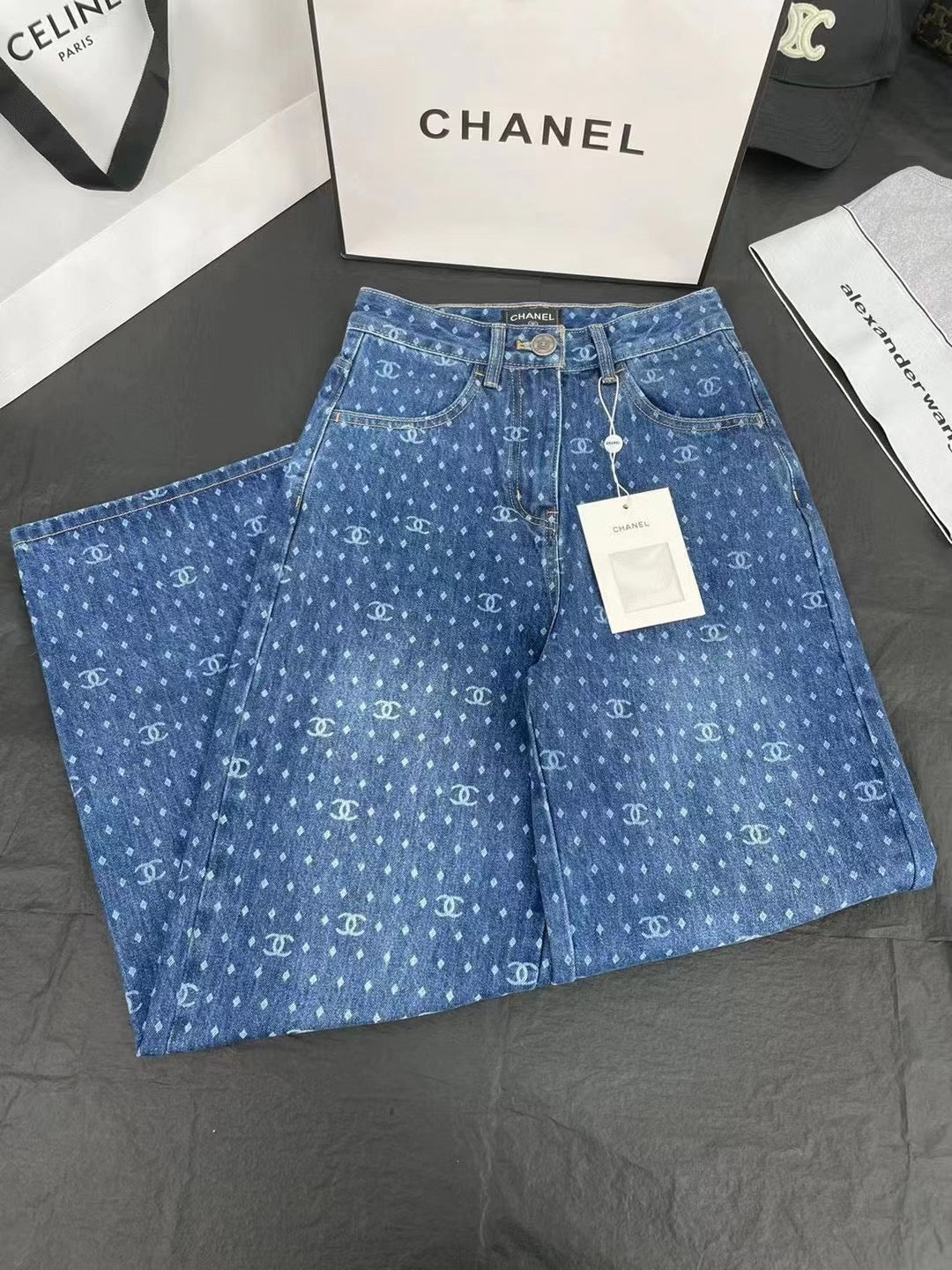DENIM CC LOGO LIGHT BLUE JEANS