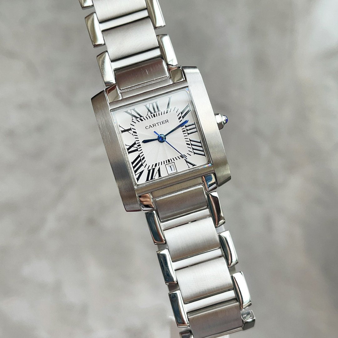 TANK FRANCAISE STEEL WHITE DIAL