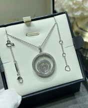 HAPPY SPIRIT DIAMOND PAVED NECKLACE