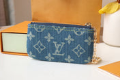 LV POCHETTE CLET DENIM BLEU
