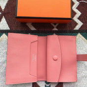 BEARN COMPACT WALLET 12 IN BLUSH PINK EPSOM LEATHER