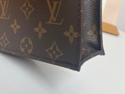 LV MINI TOTE BAG 17 IN BROWN MONOGRAM COATED CANVAS