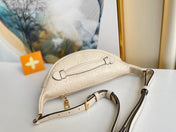 LV BUMBAG WAIST BAG 37 IN CREAM GRAINED CALFSKIN