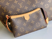 LV 25S GRACEFUL 46 IN BROWN MONOGRAM CANVAS LEATHER TRIM GOLD HARDWARE