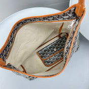 HOBO BOHÈME 34 IN BROWN GOYARDINE CANVAS AND CALFSKIN