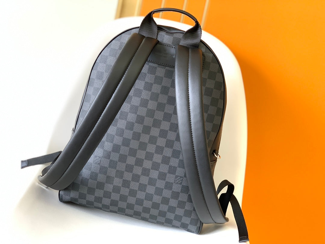 BACKPACK 40 IN BLACK MONOGRAM LAMBSKIN
