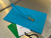 SMALL ARCO TOTE 30 IN CERULEAN BLUE LAMBSKIN