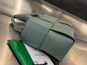 CANDY ARCO TOTE 20 IN XANADU GRAY CALFSKIN