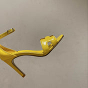 PREMIERE 105 SANDAL IN BRIGHT YELLOW CALFSKIN