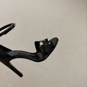 PREMIERE 115 SANDAL IN BLACK PATENT CALFSKIN