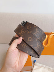 LV 25S BELT 40 MM IN BROWN CALFSKIN 593207