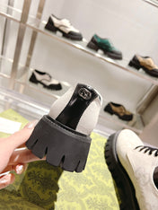 GUCCI 26S LACE-UP SHOES IN OFF WHITE GG CANVAS