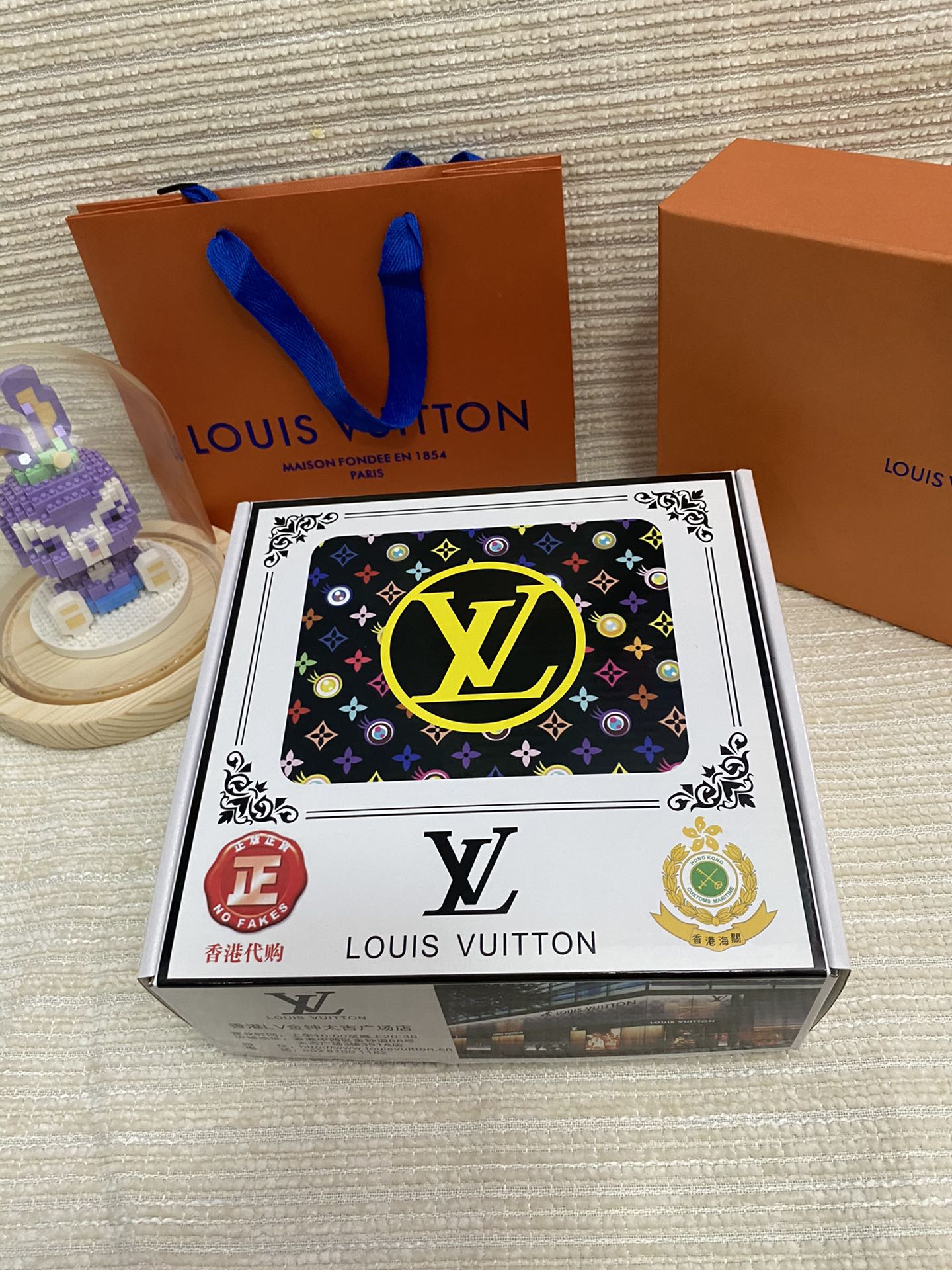 LV 25S BELT 38 MM IN DARK BROWN CALFSKIN PRINT PATTERNS 593286