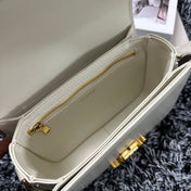 TRIOMPHE TEEN 18 WHITE COWHIDE LEATHER