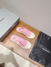 BALENCIAGA 25S SPORT CLOGS IN PINK CANVAS