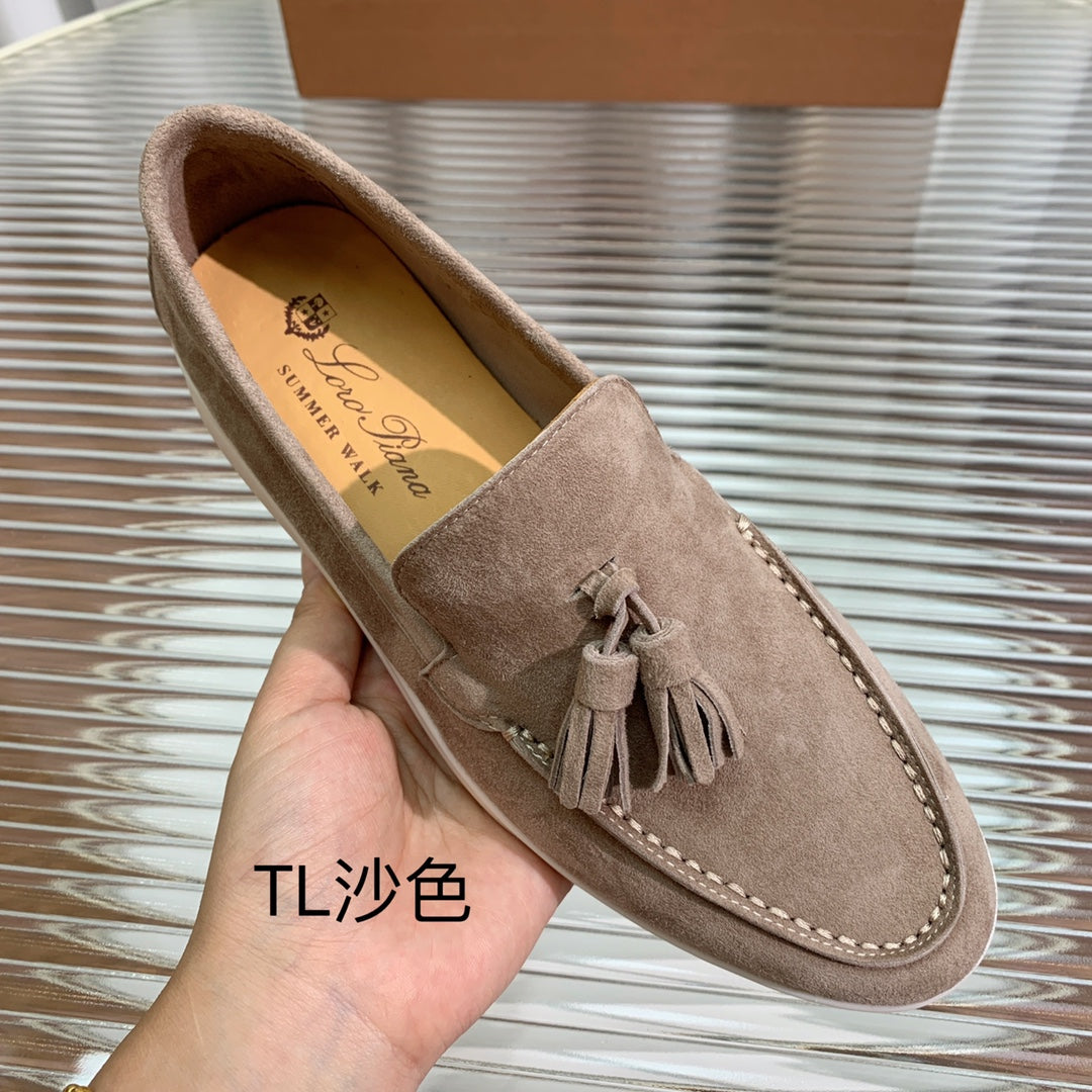 LP SUMMER WALK TASSELS LOAFERS PEANUT SUEDE