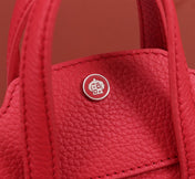 NANO SMILE BAG 18 IN CRIMSON RED CALFSKIN