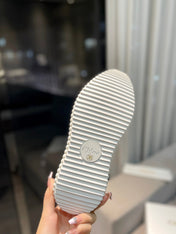 NAMA SNEAKER IN WHITE LAMBSKIN AND SUEDE