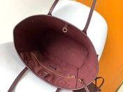 NEVERFULL MM 32 WINE MONOGRAM EMPREINTE LEATHER