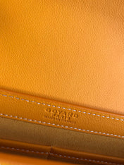 233 BAG 25 IN YELLOW CALFKIN AND GOYARDINE CANVAS
