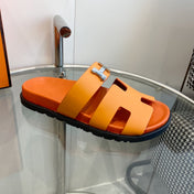 Chypre Sandal Orange Leather