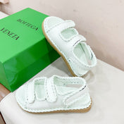 REFINED DAD SANDAL IN WHITE LAMBSKIN