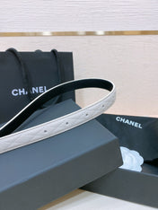 CHANEL 26S BELT 20 MM IN WHITE CALFSKIN 655204