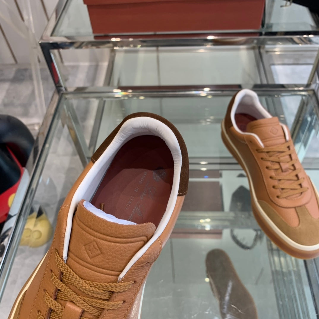 LP TENNIS WALK SNEAKERS TAWNY CALFSKIN