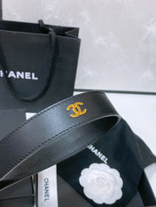 CHANEL 26S BELT 30 MM IN BLACK CALFSKIN 670900