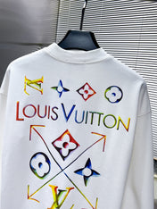 LV SWEATER IN WHITE COTTON 238811