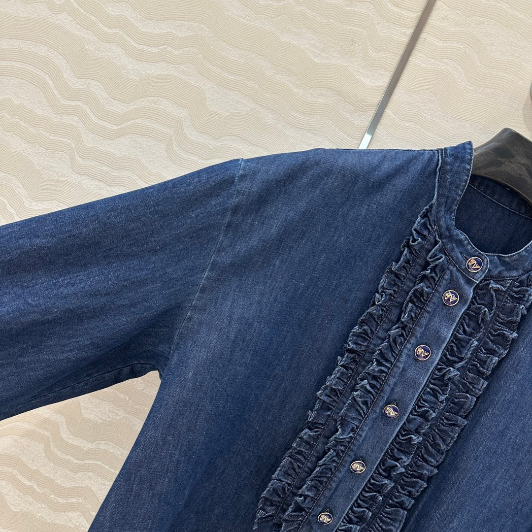 VALENTINO LONG SLEEVE DENIM SHIRT 261428