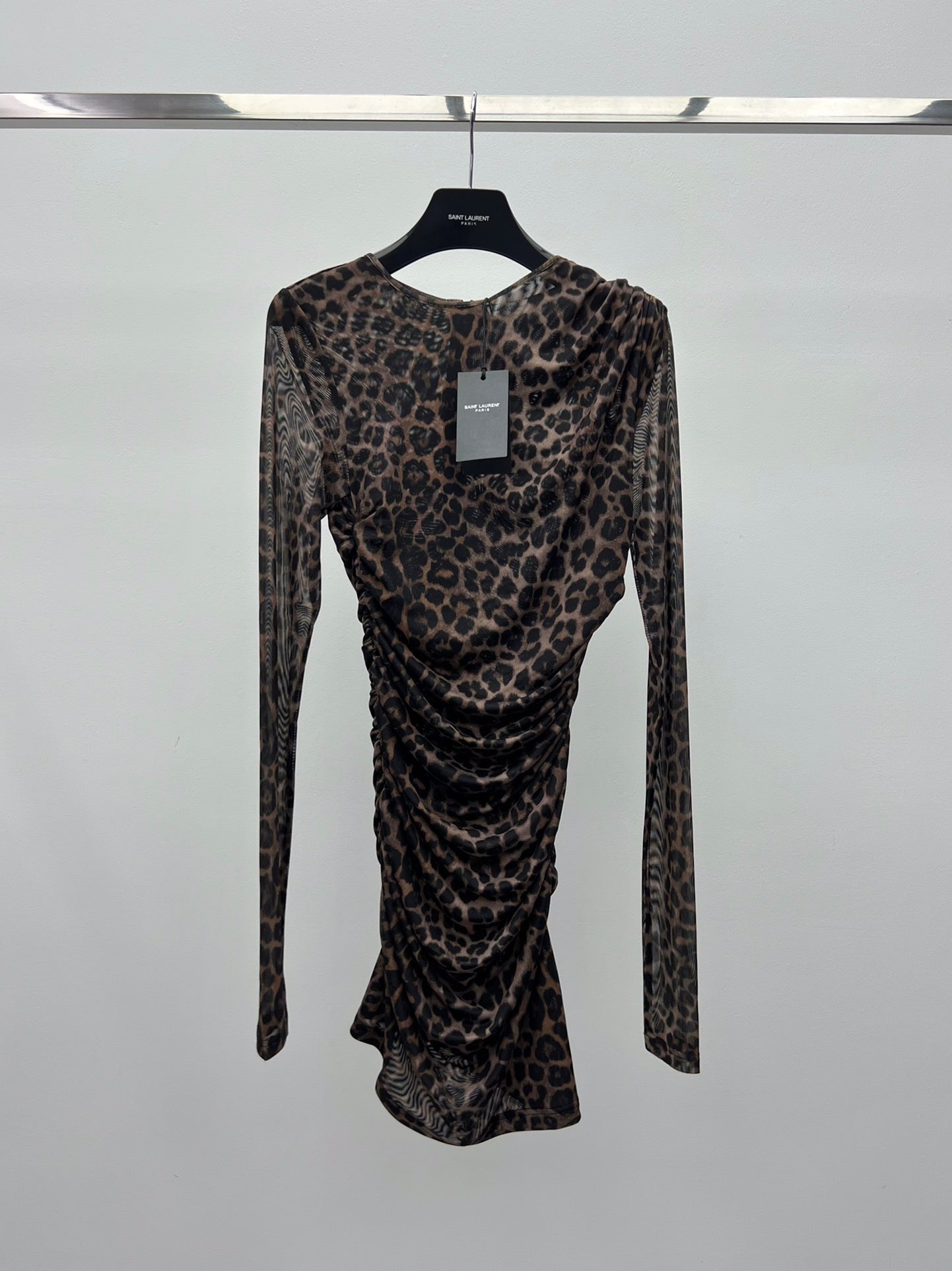 YSL 25S LEOPARD PRINT SKIRT STYLE 44