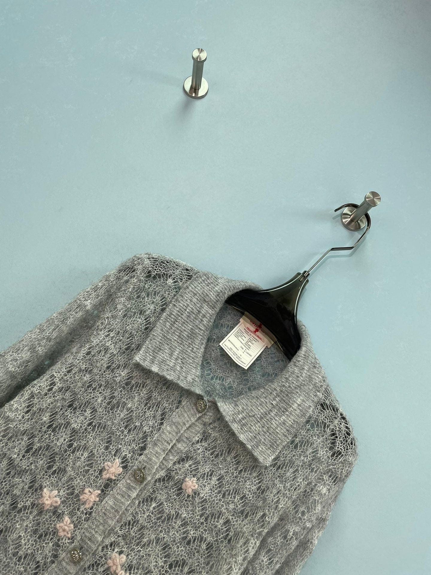 CHANEL 26S OPENWORK KNIT CARDIGAN 1600
