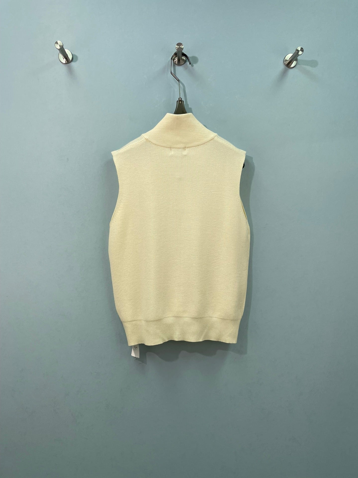 CELINE 26S ZIP-UP KNIT VEST 663