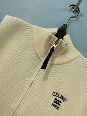 CELINE 26S ZIP-UP KNIT VEST 663