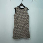 DIOR 26S SLEEVELESS TWEED MINIDRESS 1548